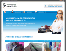 Tablet Screenshot of enquadernacionsrueda.com
